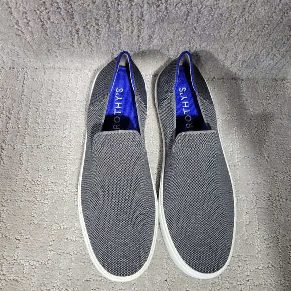 Rothy's The Original Sneaker Womens Size US 9.5 Steel Gray Low Top Slip On Shoes - Picture 1 of 10